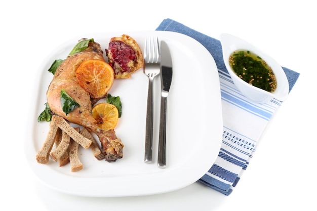 Gotowe danie podane na stole